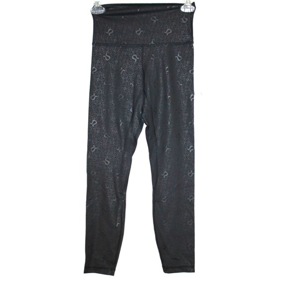 Lululemon Womens Align HR Pant 25” Size 4 Black All Over Logo RARE NEW NWT - Picture 1 of 3